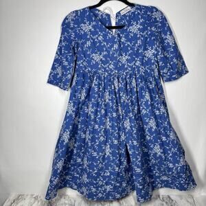 Colonial Williamsburg Crafted Dress Girls 5/6 Cottage core Cosplay Historical